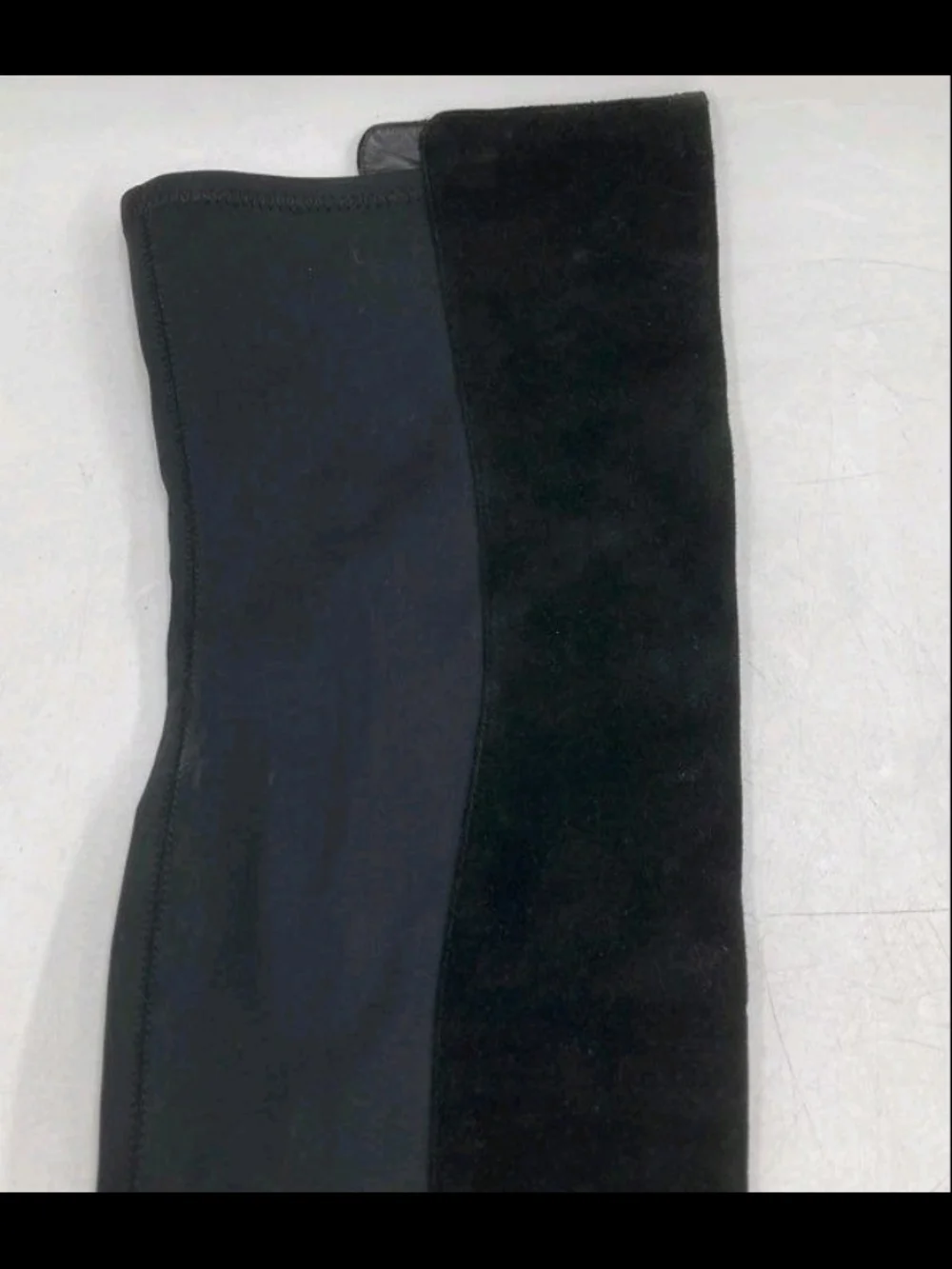 TORY BURCH Caitlin Black Leather Suede Stretch Over The Knee Riding Boots Sz 8